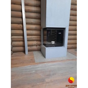 Монтаж каминной топки Astov П2С 600 под ключ