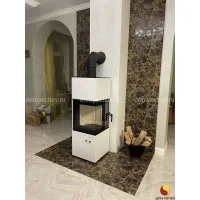 Монтаж печи-камина Defro Home Quadroom