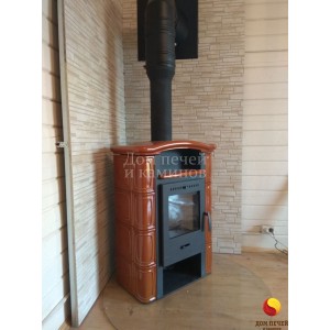 Монтаж печи-камина Romotop Gerona керамика под ключ