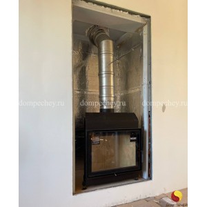 Монтаж каминной топки Astov М 700 Б под ключ