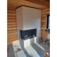 Монтаж каминной топки Astov П2С 10057 L под ключ