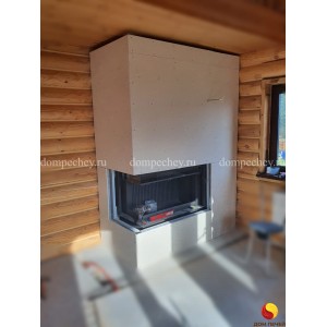 Монтаж каминной топки Astov П2С 10057 L под ключ