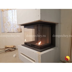 Монтаж каминной топки Astov П3С 7057 под ключ