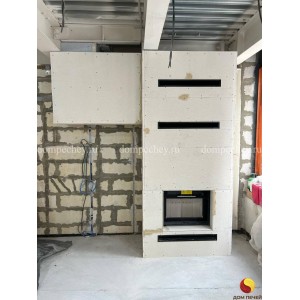 Монтаж каминной топки Defro Home Intra ME G под ключ