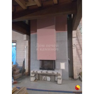 Монтаж каминной топки Hoxter UKA 37/95/37/57h под ключ