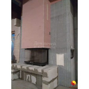 Монтаж каминной топки Hoxter UKA 37/95/37/57h под ключ