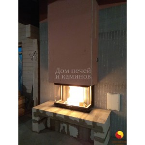 Монтаж каминной топки Hoxter UKA 37/95/37/57h под ключ