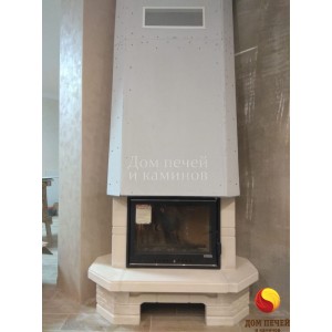 Монтаж каминокомплекта Мета (облицовка Акцент, топка Эльба 700Ш) под ключ