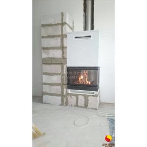 Монтаж каминной топки KFD ECO MAX 7 R/L под ключ