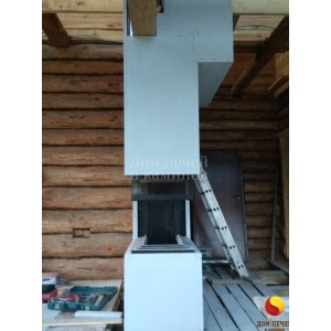 Монтаж каминной топки MCZ Forma T50 под ключ