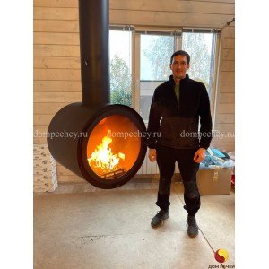 Монтаж подвесного камина OpenFire RING под ключ