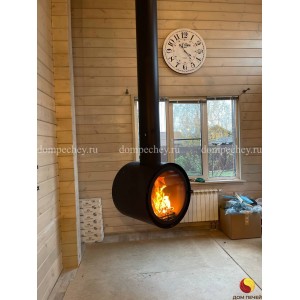 Монтаж подвесного камина OpenFire RING под ключ