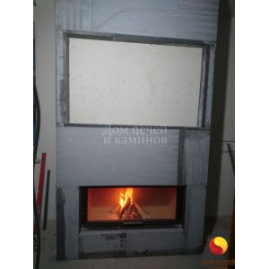 Монтаж каминной топки Romotop Heat Silent 2G L 110.50.01 под ключ