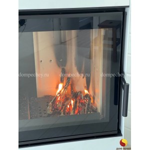 Печь-камин Defro Home Quadroom, белая сталь