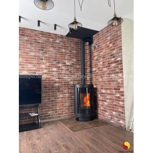 Монтаж печи-камина Defro Home Oval под ключ
