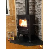Монтаж печи-камина Guca Lava (Гуча, Лава) с дымоходом Ferrum под ключ (Ноябрь 2023)
