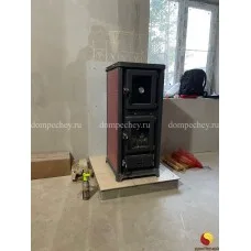Монтаж отопительно-варочной печи MBS OLYMPIA PLUS L RED под ключ