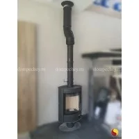 Монтаж печи-камина Romotop STROMBOLI N металл под ключ