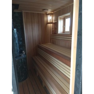 Установка печи Ферингер и отделка парной