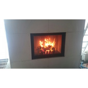 Монтаж каминной топки Piazzetta MA 262 SL под ключ