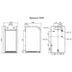 Газовый котел Лемакс Премиум-40