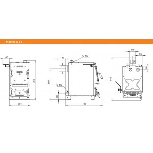 Твердотопливный котел Zota Master X-14