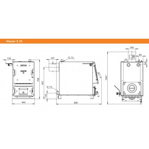 Твердотопливный котел Zota Master X-25П