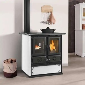 Отопительно-варочная печь La Nordica Rosetta Sinistra BII Steel Bianco Puntinato (Белый)