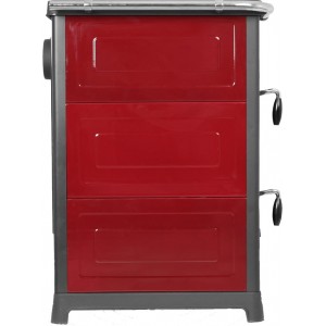 Печь-камин MBS Olymp Plus Dark Red L