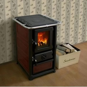 Печь-камин MBS Olymp Plus Dark Red L