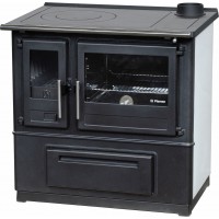 Отопительно-варочная печь Plamen Slavonac N белая, труба справа Отопительно-варочная печь Plamen Slavonac N белая, труба справа