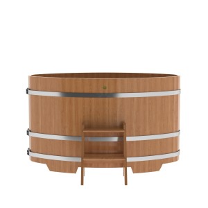 Купель для бани Bentwood овальная, 0,95х1,60х1,2 из дуба натурального