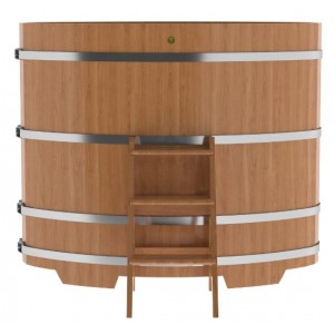 Купель для бани Bentwood овальная, 0,95х1,60х1,4 из дуба натурального