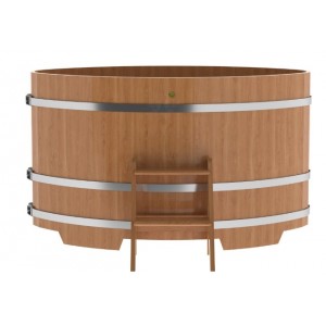 Купель для бани Bentwood овальная, 1,02х1,68х1,1 из дуба натурального