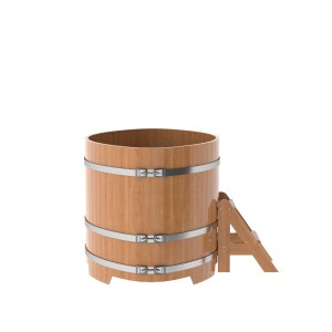 Купель для бани Bentwood овальная, 1,02х1,68х1,1 из дуба натурального