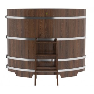 Купель для бани Bentwood овальная, 1,02х1,68х1,4 из дуба мореного