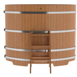 Купель для бани Bentwood овальная, 1,02х1,68х1,4 из дуба натурального