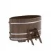 Купель для бани Bentwood овальная, 0,95х1,60х1,0 из дуба мореного