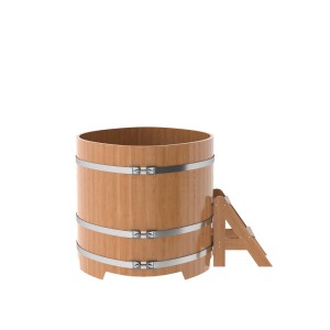 Купель для бани Bentwood овальная, 1,08х1,75х1,2 м из дуба натурального