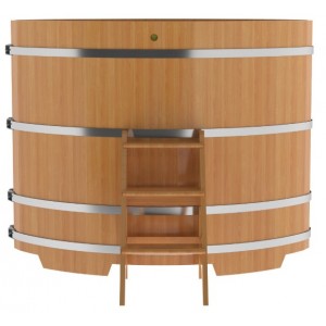 Купель для бани Bentwood овальная, 1,08х1,75х1,4 из лиственницы натуральной