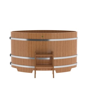 Купель для бани Bentwood овальная, 1,08х1,75х1,2 м из дуба натурального