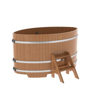 Купель для бани Bentwood овальная, 1,12х1,83х1,1 м из дуба натурального