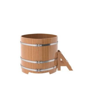 Купель для бани Bentwood овальная, 1,12х1,83х1,1 м из дуба натурального