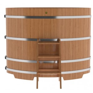 Купель для бани Bentwood овальная, 1,08х1,75х1,4 м из дуба натурального