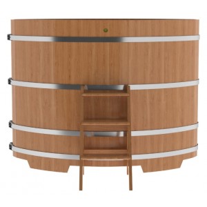 Купель для бани Bentwood овальная, 1,12х1,83х1,4 м из дуба натурального