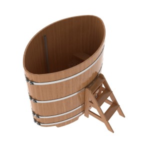 Купель для бани Bentwood овальная, 1,12х1,83х1,4 м из дуба натурального