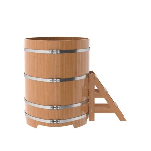 Купель для бани Bentwood овальная, 1,12х1,83х1,4 м из дуба натурального