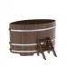 Купель для бани Bentwood овальная, 1,12х1,83х1,0 м из дуба мореного