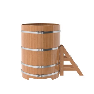 Купель для бани Bentwood овальная, 1,08х1,75х1,4 м из дуба натурального