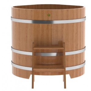 Купель для бани Bentwood угловая, 1,03х1,03х1 м из дуба натурального